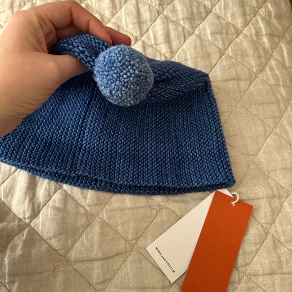 Misha and puff merino garter hat blueberry - Picture 8 of 8
